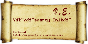 Vörösmarty Enikő névjegykártya