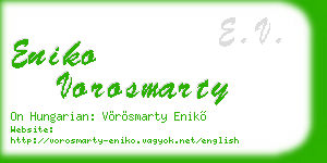 eniko vorosmarty business card
