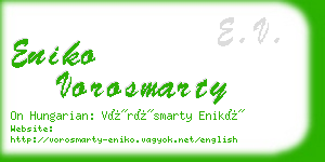 eniko vorosmarty business card